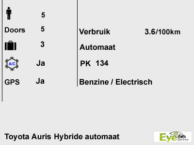 toyota auris hybrid automatic NL